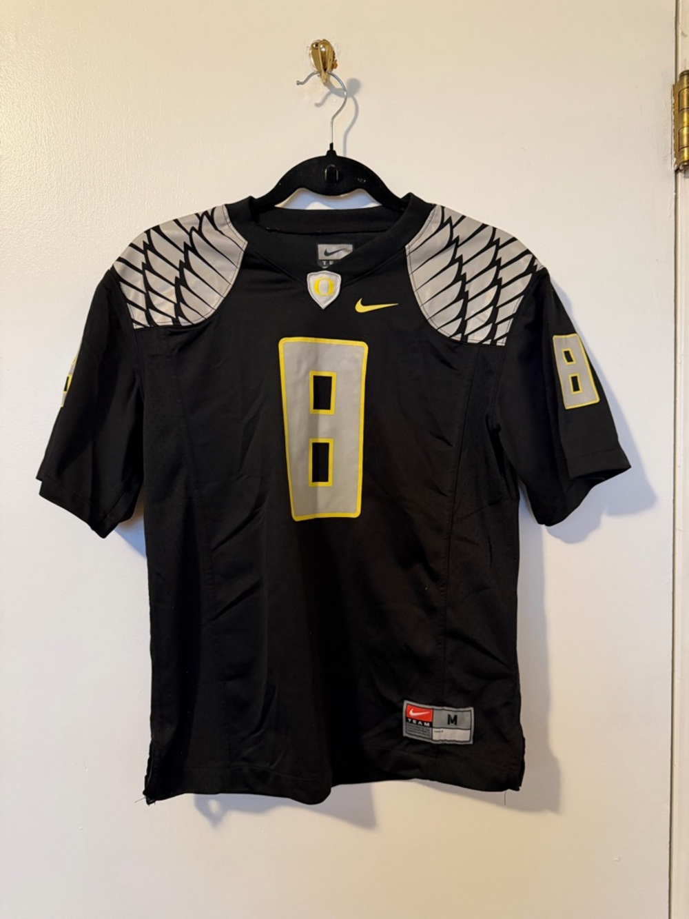 Nike Black & Yellow Football Jersey - Size M